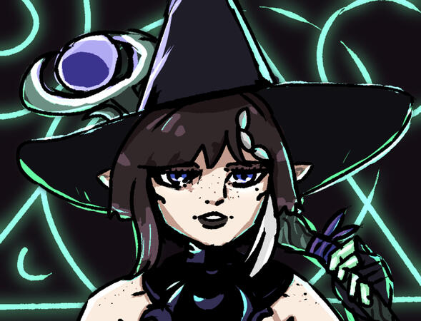 Hades artstyle study - self portrait